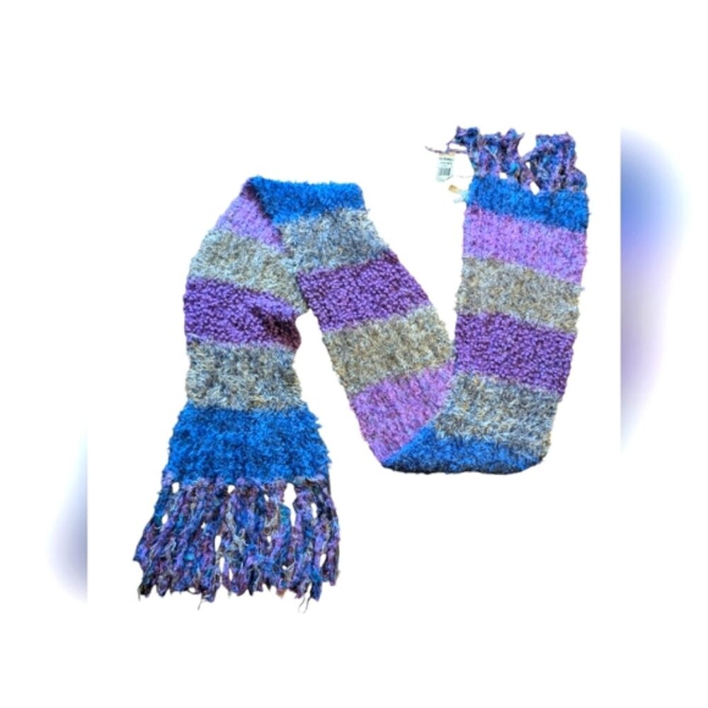 Charter Club Knitted Scarf with Fringe -NWT